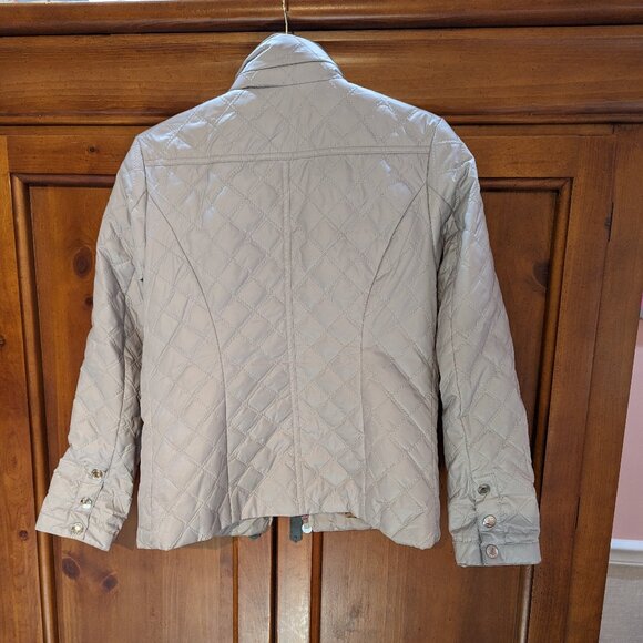 Laundry by Shelli Segal Women's Khaki Quilted Puffer Jacket, Size Small - Picture 3 of 5